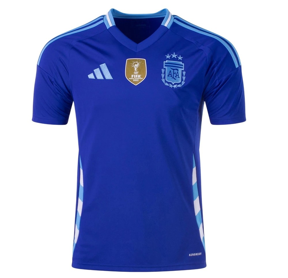 adidas Argentina 24 Men's Away Soccer Jersey Blue IP8413-210 NEW Size Small