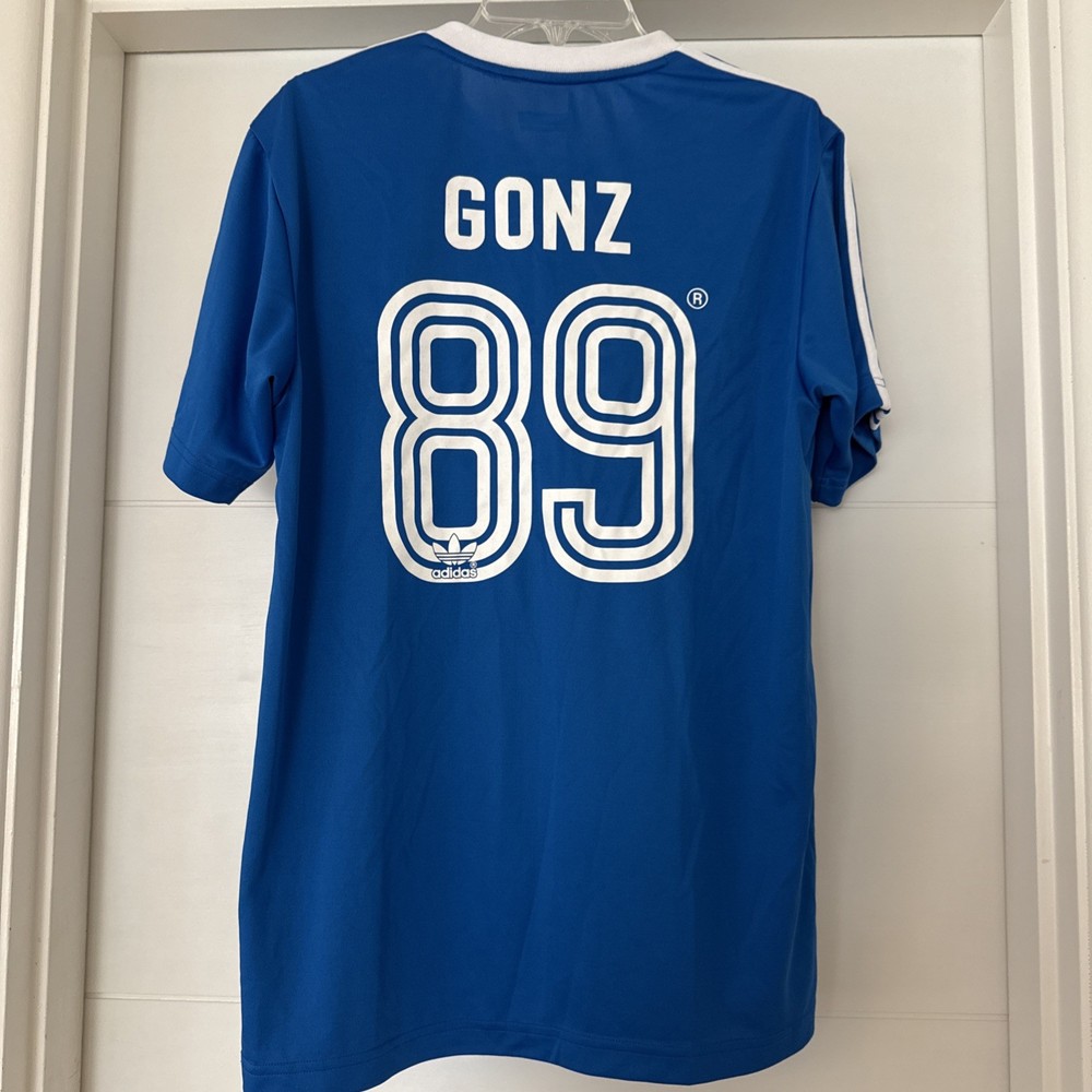Adidas Skateboarding Mark Gonzales Gonz 89 Jersey Blue Krooked Climalite-M