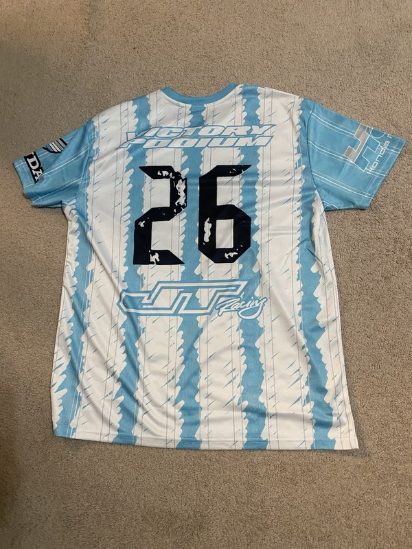 Mens Xl Blue/White Honda Motocross JT Racing/Argentina Jersey gallery