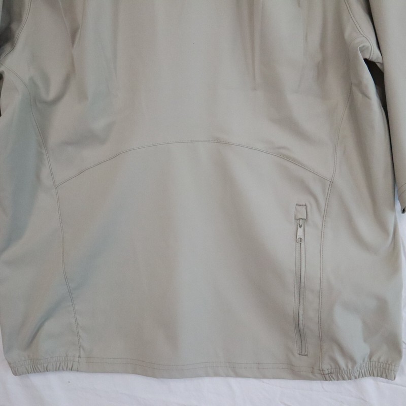 Zero Restriction 1/4 Zip Pullover Mens Medium Tour Series Golf Beige 3/4 Sleeve gallery
