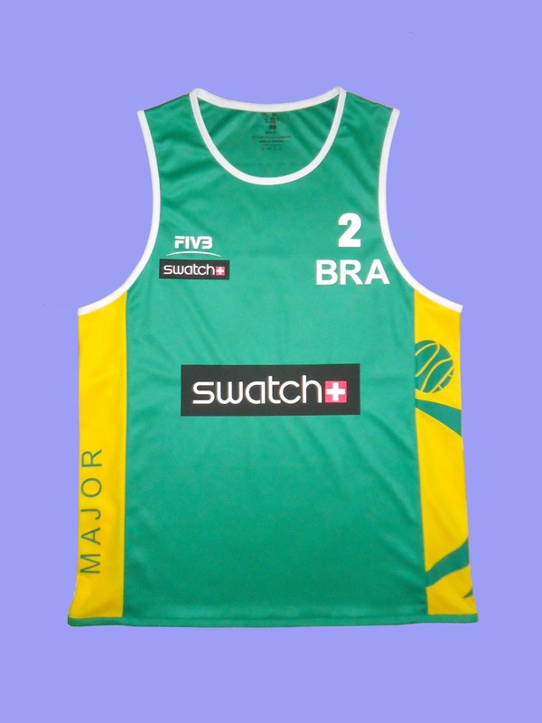 Beach Volleyball Jersey ALISON/BRUNO BRAZIL Size S, M, L, XL, 2XL New gallery