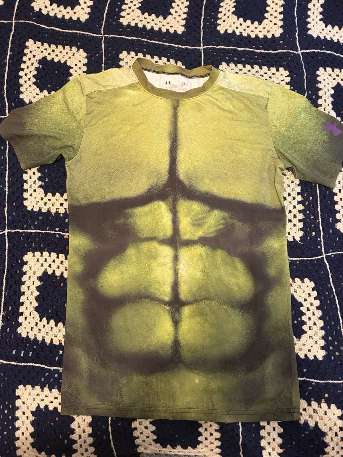 Under Armour Shirt Hulk Alter Ego Compression Marvel Avengers Age of Ultron L gallery