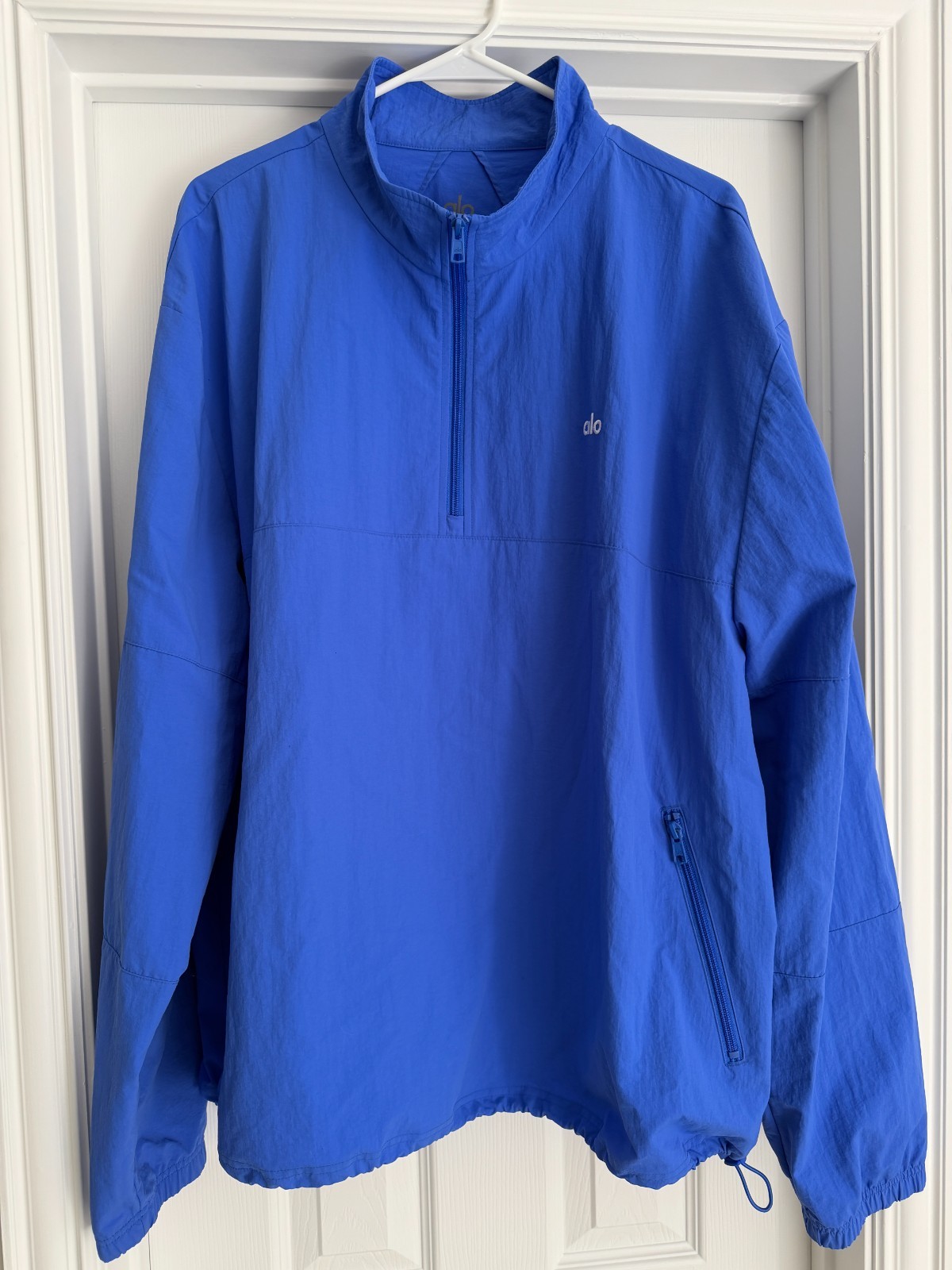 ALO Yoga Lightweight Takeaway Track Pullover - XL - Marathon Blue - WORN 4 TIMES gallery