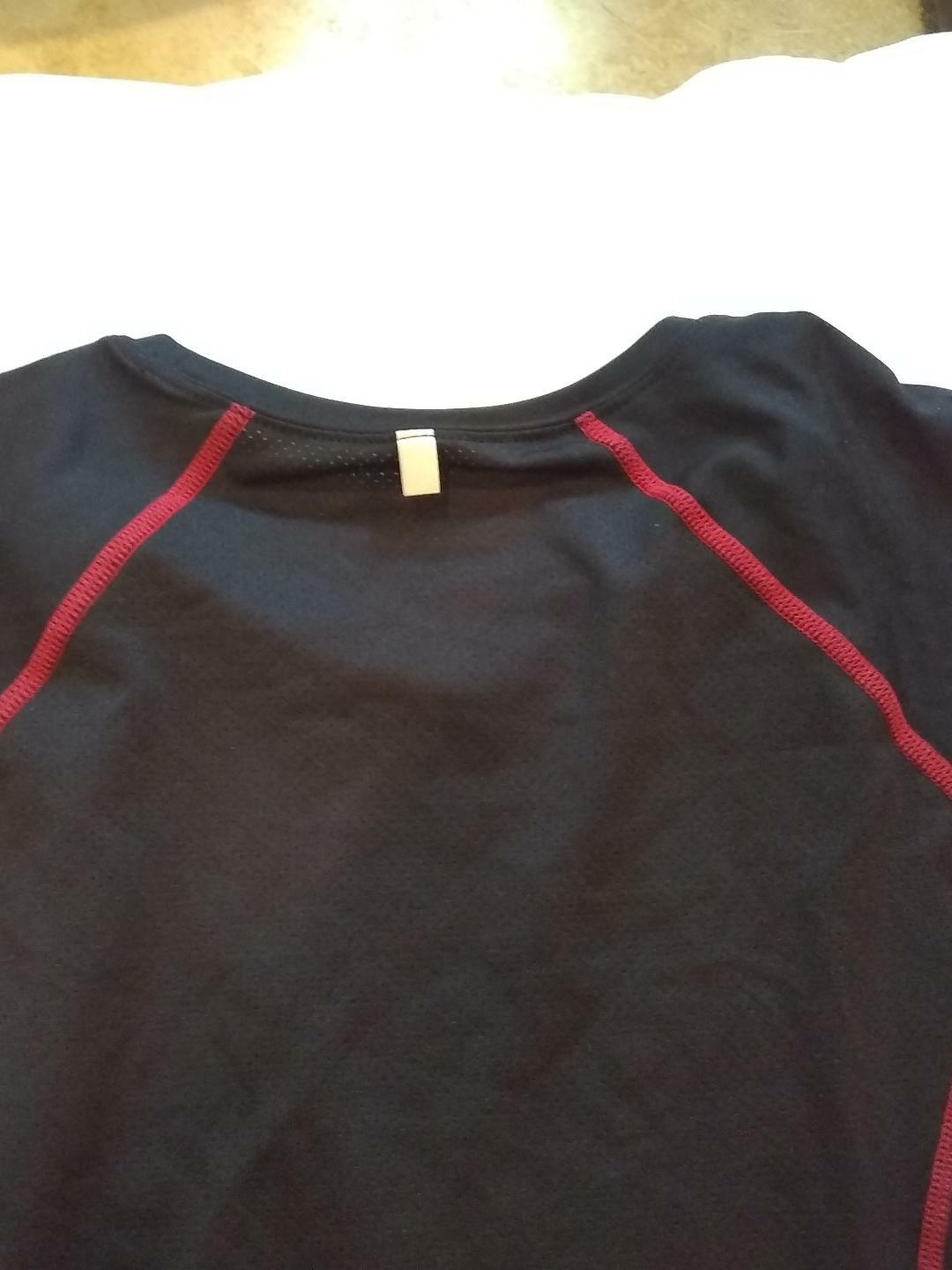 Pro Player Men’s Shirt Perform Dri Fitted Crew Neck Short Sleeves Black Sz Large gallery