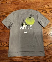 Adidas Tennis New York Big Apple Graphic T-Shirt Mens Small Grey US Open JW3569