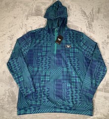 Waggle Houndstooth Haze Men Size 2XL 1/4 Zip Golf Pullover Hoodie New With Tags