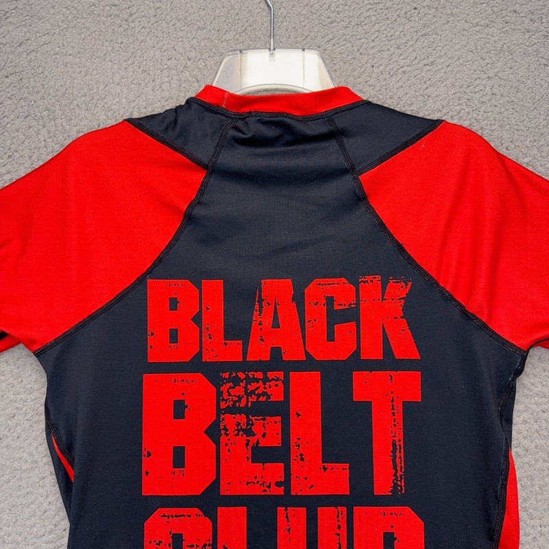 Dominion MMA Rash Guard Mens Small Black Belt Club Jiujitsu Gameness Shirt Top gallery