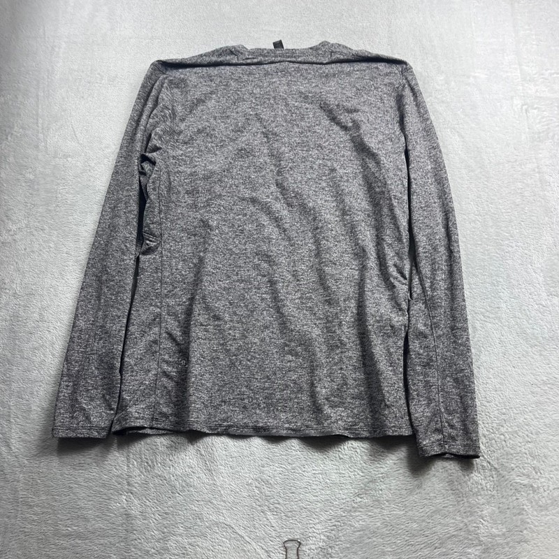 Lululemon Metal Vent Tech Long Sleeve Shirt Mens Large Heathered Grey Black L gallery