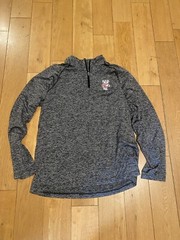 UNDER ARMOUR University Of Wisconsin Badgers Long Sleeve Shirt Size XL Oreo