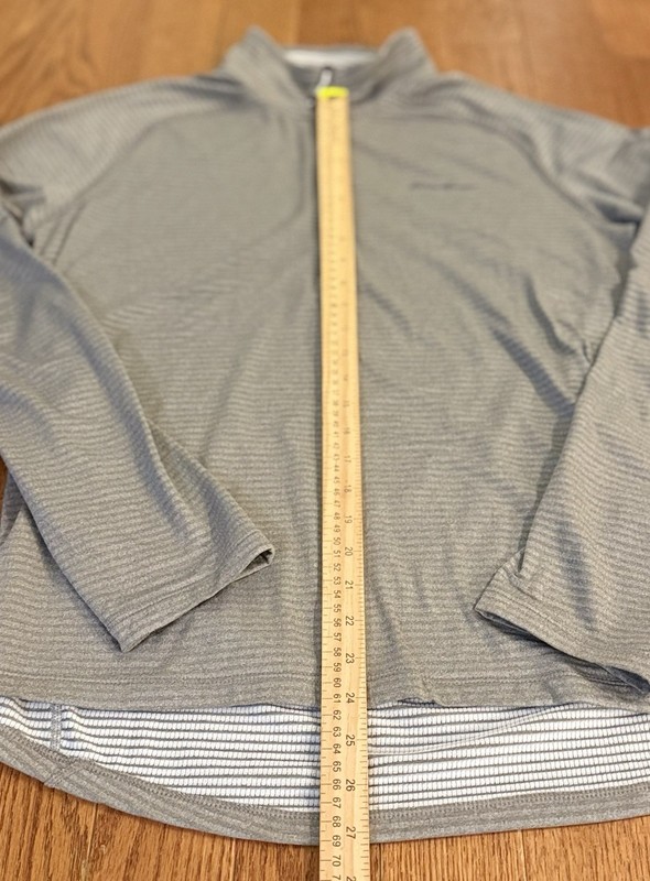 Eddie Bauer First Ascent 1/2 Zip Pullover Men's M Grey Performance Golf Running gallery