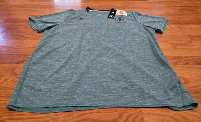 Adidas Boston Marathon 2016 Shirt Size XXL NEW w/ Tags Double Sided Blue 120th gallery