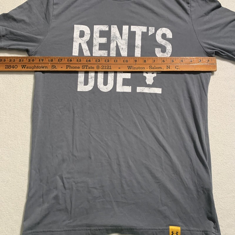 Under Armour Project Rock Shirt Mens Small Gray Rents Due gallery