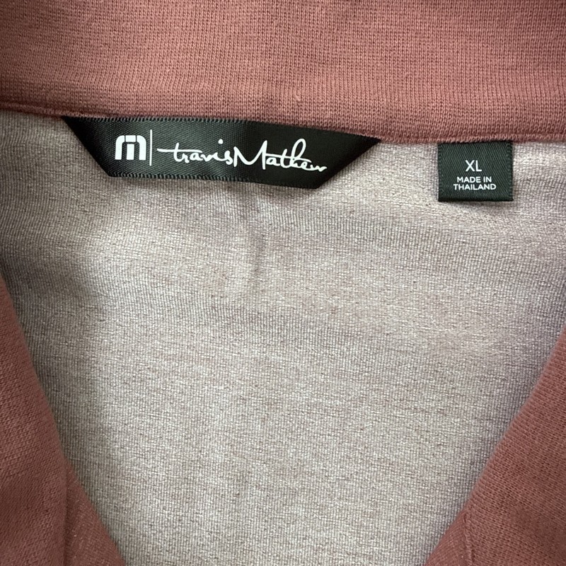 TravisMathew Pullover Mens XL Mauve 1/4 Zip Golf Performance Stretch Athletic gallery