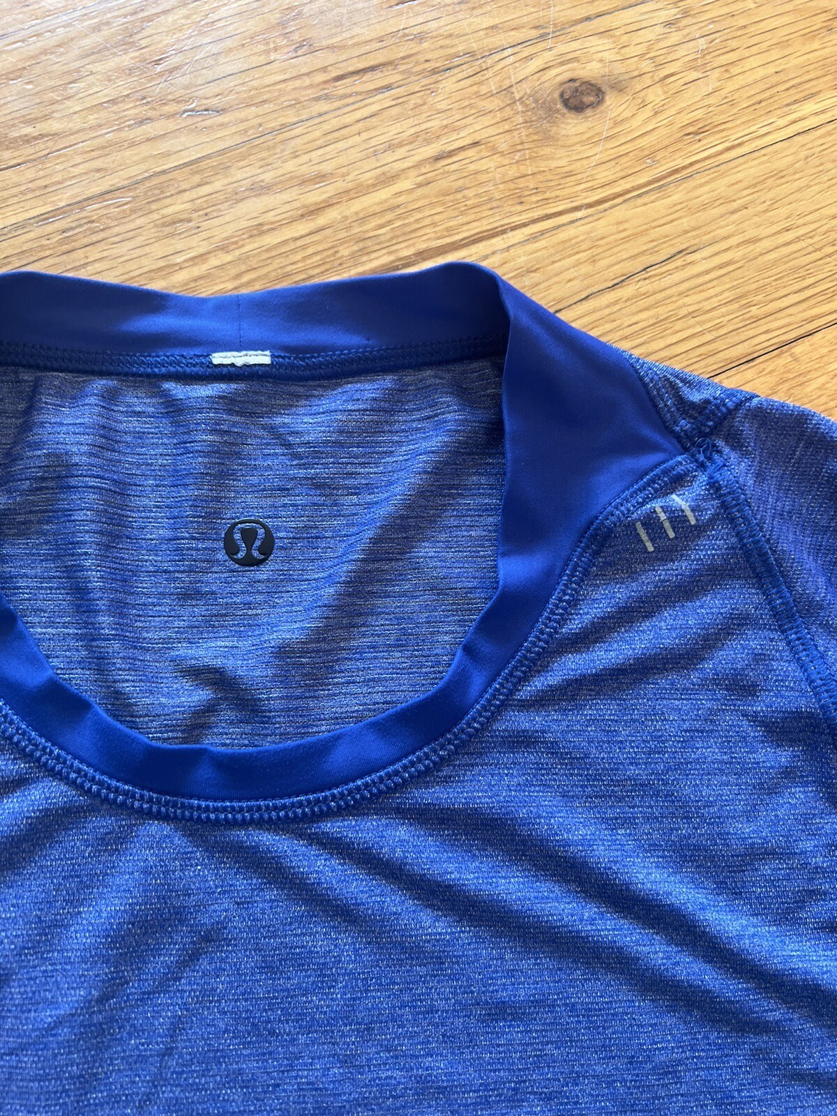 Lululemon T Shirt (Stretchy) Men's Medium Blue See Measurements gallery