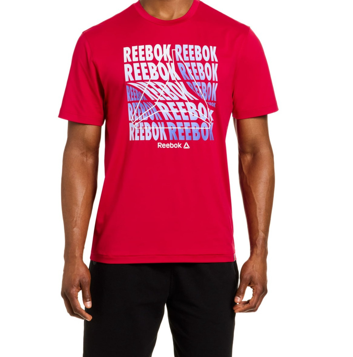 NWT REEBOK Men's Performance Graphic Tee, Crimson, Size: M, 2XL,3XL gallery