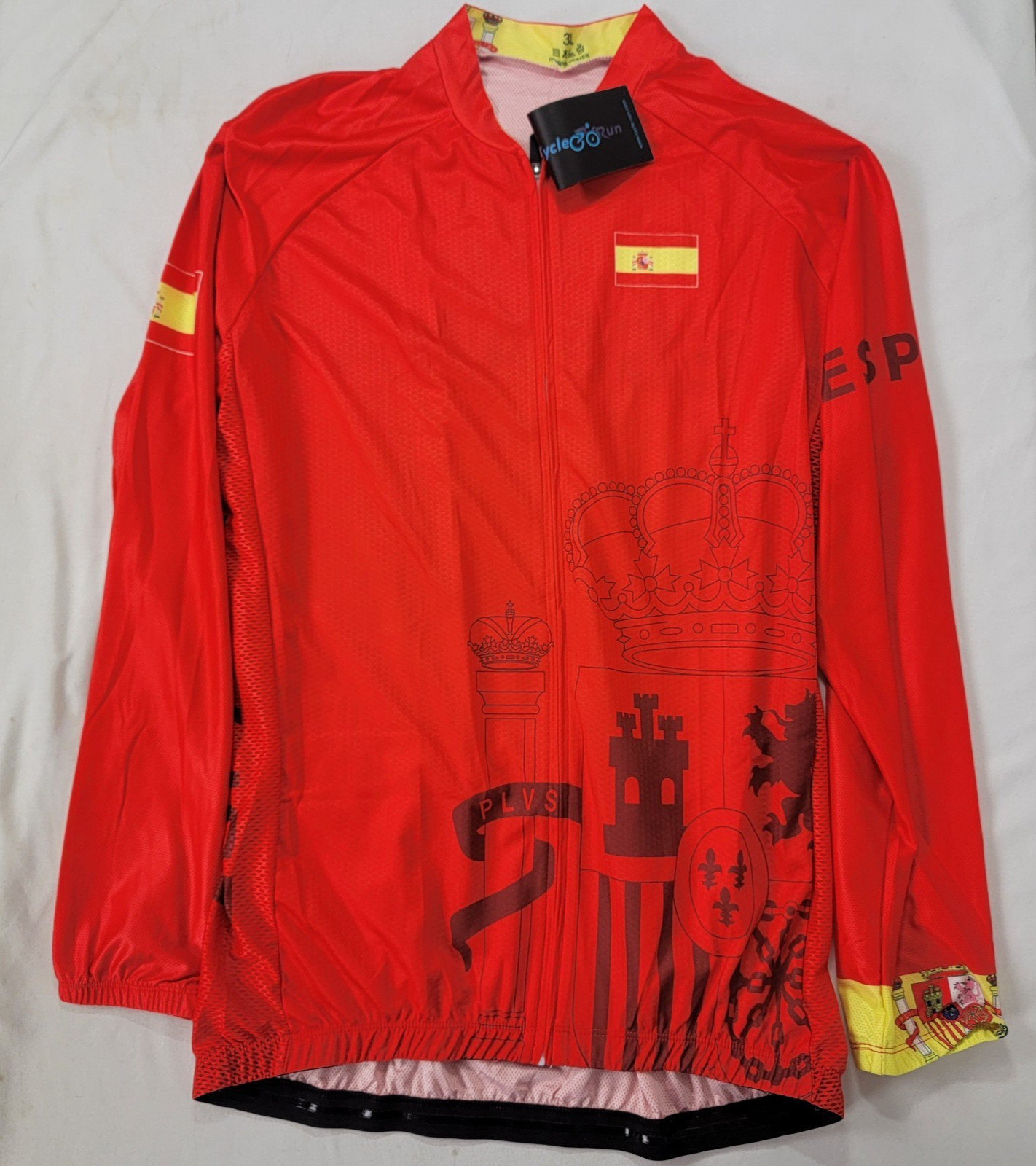 Cycle Run Men's Riding Jacket Zip Up NEW Size 3XL ESPANA Pockets in Back Spain gallery