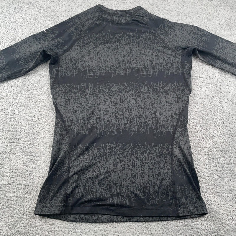 Nike Shirt Mens Large Black Therma Fit Fleece Baselayer Athletic Performance gallery