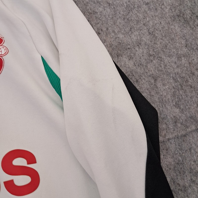 Adidas Manchester United Top Mens Small White Football Track Training Slim 2023 gallery