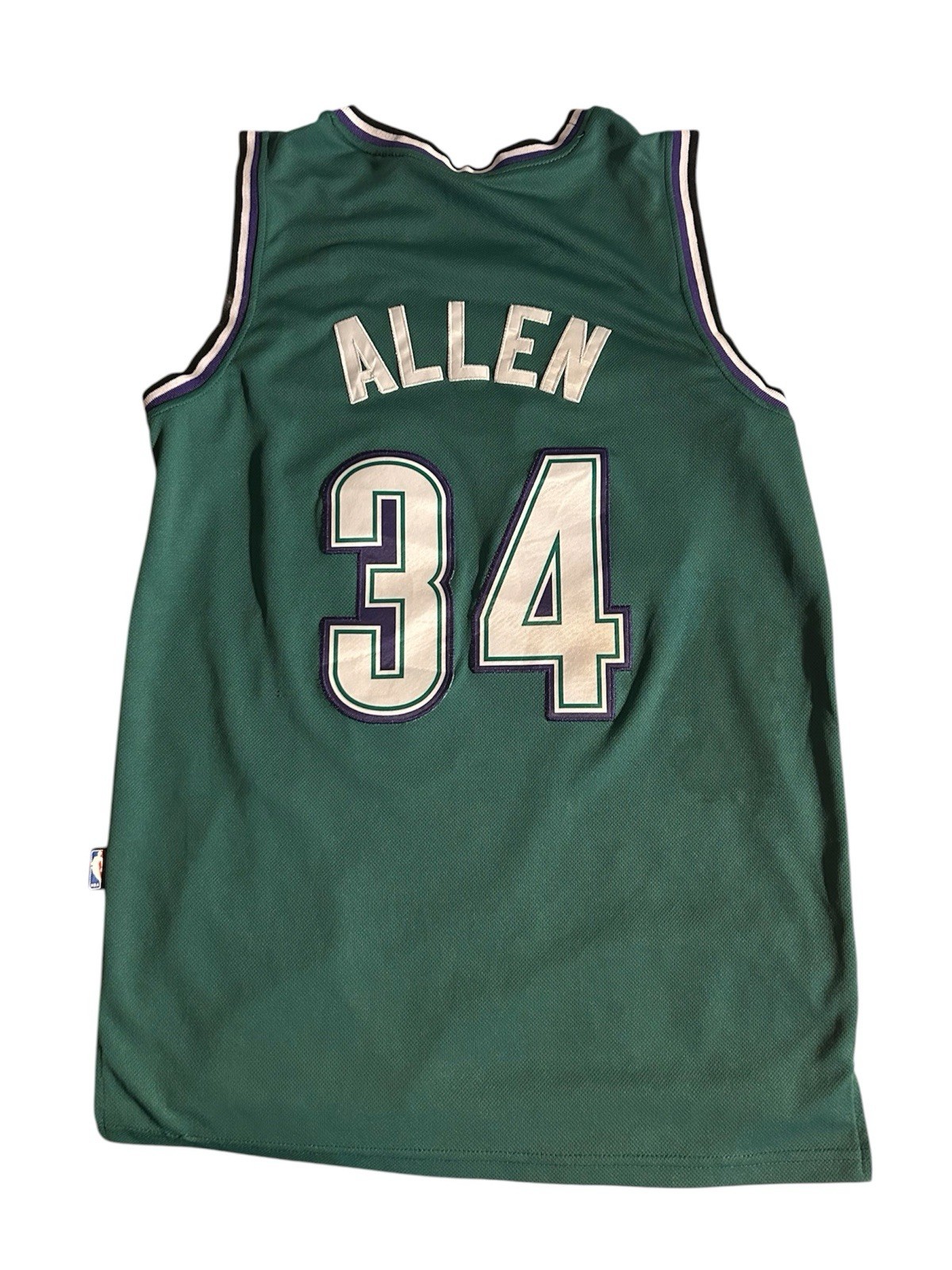 Adidas Milwaukee Bucks 34 Ray Allen Basketball Jersey Hardwood Classics Size Sm gallery