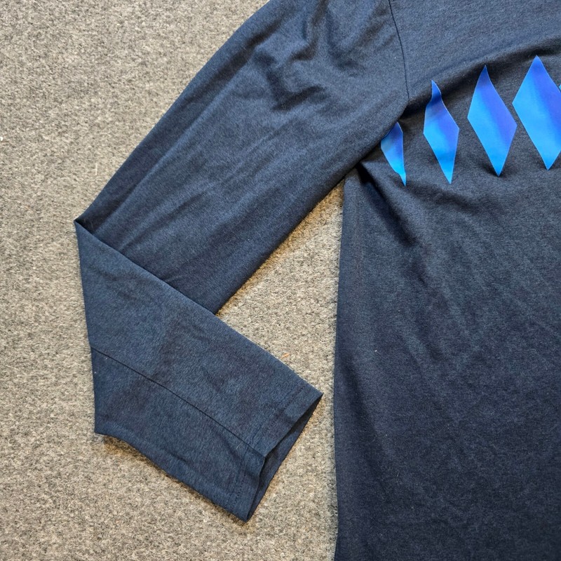 Nike Shirt Mens Small Blue Drifit USA America Long Sleeve Stretch Performance gallery