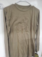Duke Athletic Products Military Long Sleeve Shirt Coyote Brown Mens Size Small