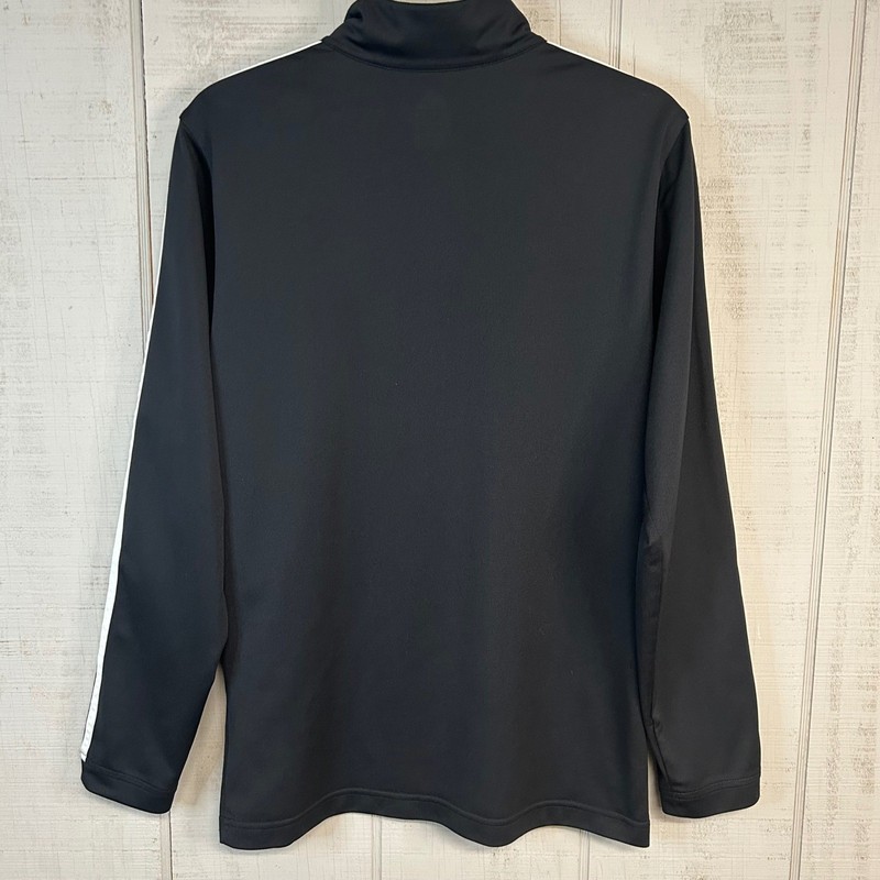 Adidas Men Athletic Training Shirt Size S 1/4 Zip Black 3 Stripe Performance gallery