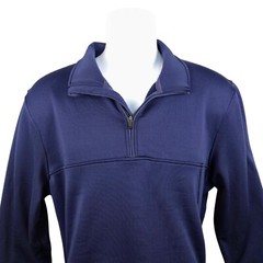 Rhone Quarter Zip Pullover Athletic Training Layering Top Navy Blue L