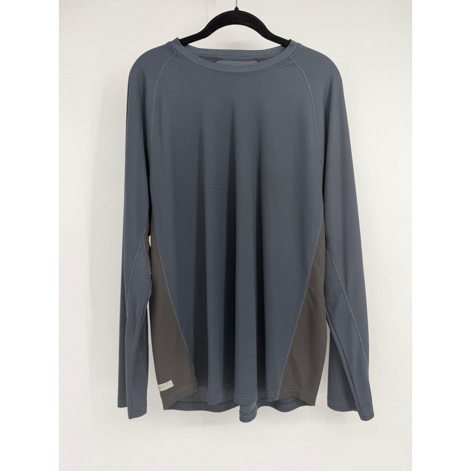 Champion C9 Mens Long Sleeve Performance Shirt Gray Waffle Knit Dry Tech Large gallery