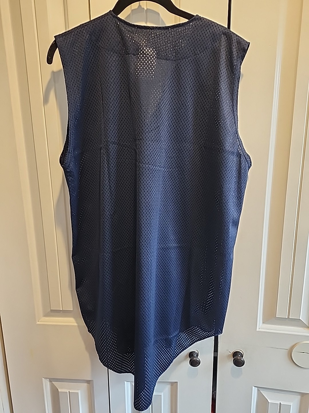 Mens Eastbay Blue Mesh Button Up Sleeveless Jersey Size Large gallery