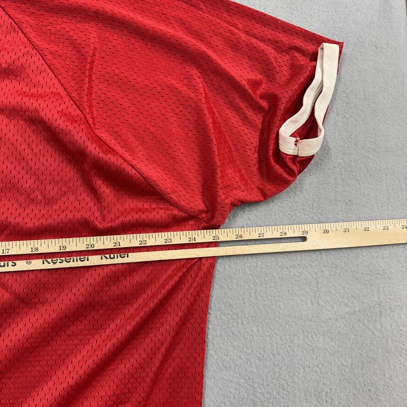 Vintage Medalist Pride Shirt Mens XL Red Mesh Jersey Number 9 Athletic 80s gallery