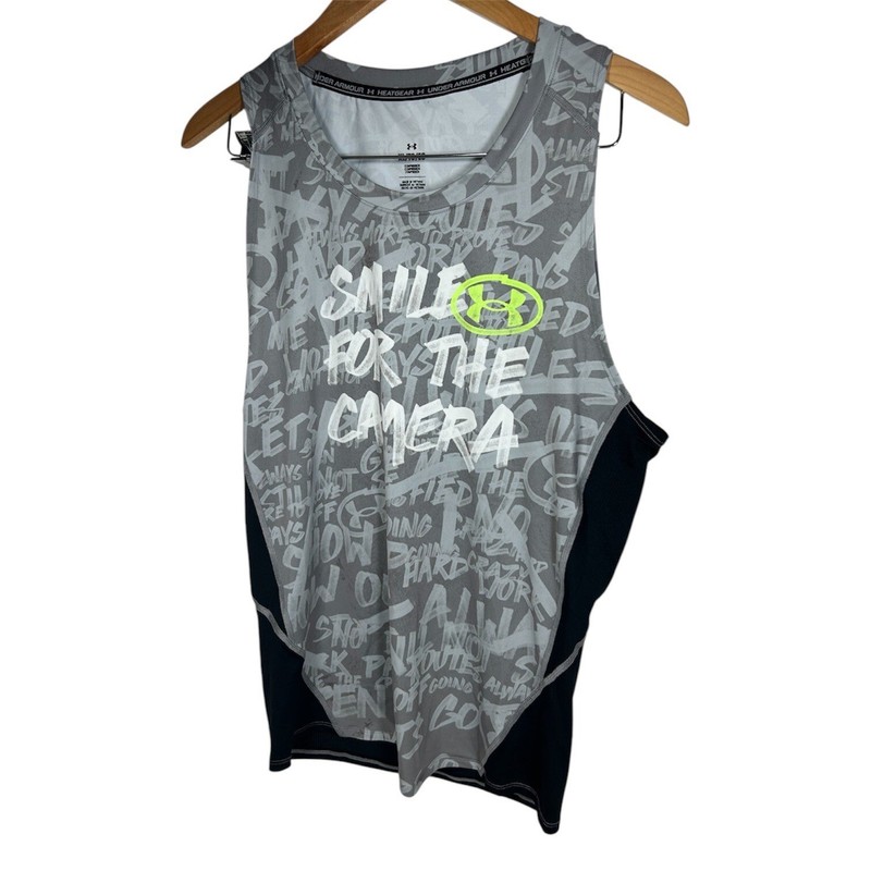 UNDER ARMOUR Alter Ego Smile For The Camera Tank Top Mens L Compression Athletic gallery