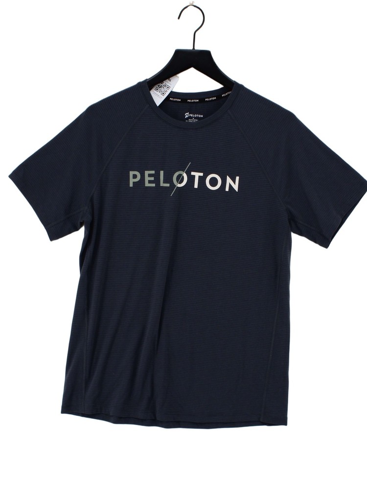 Peloton Men's T-Shirt M Grey Polyester with Lyocell Modal, Elastane Basic