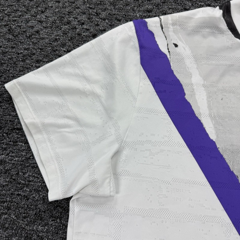 Nike Court Shirt Men XL White Purple NY Challenger Crew Tennis Dri Fit AT4235 gallery