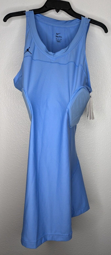 Nike Pro Air Jordan Men's UNC Blue Basketball Tank Size XXL Padded Compression