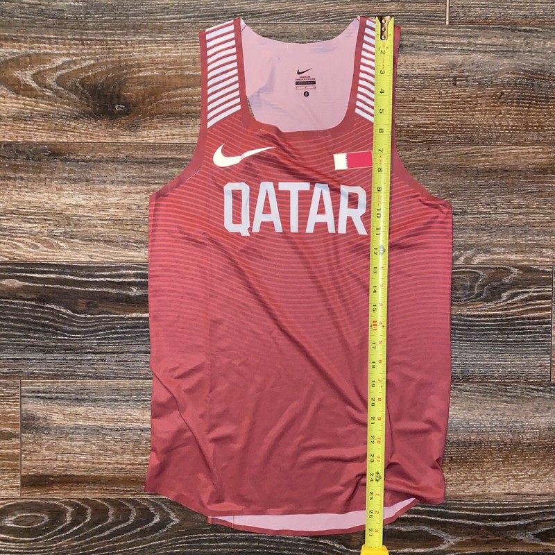 NIKE 2018 Mens Pro Elite Qatar Track & Field Running Singlet SMALL MADE IN USA gallery