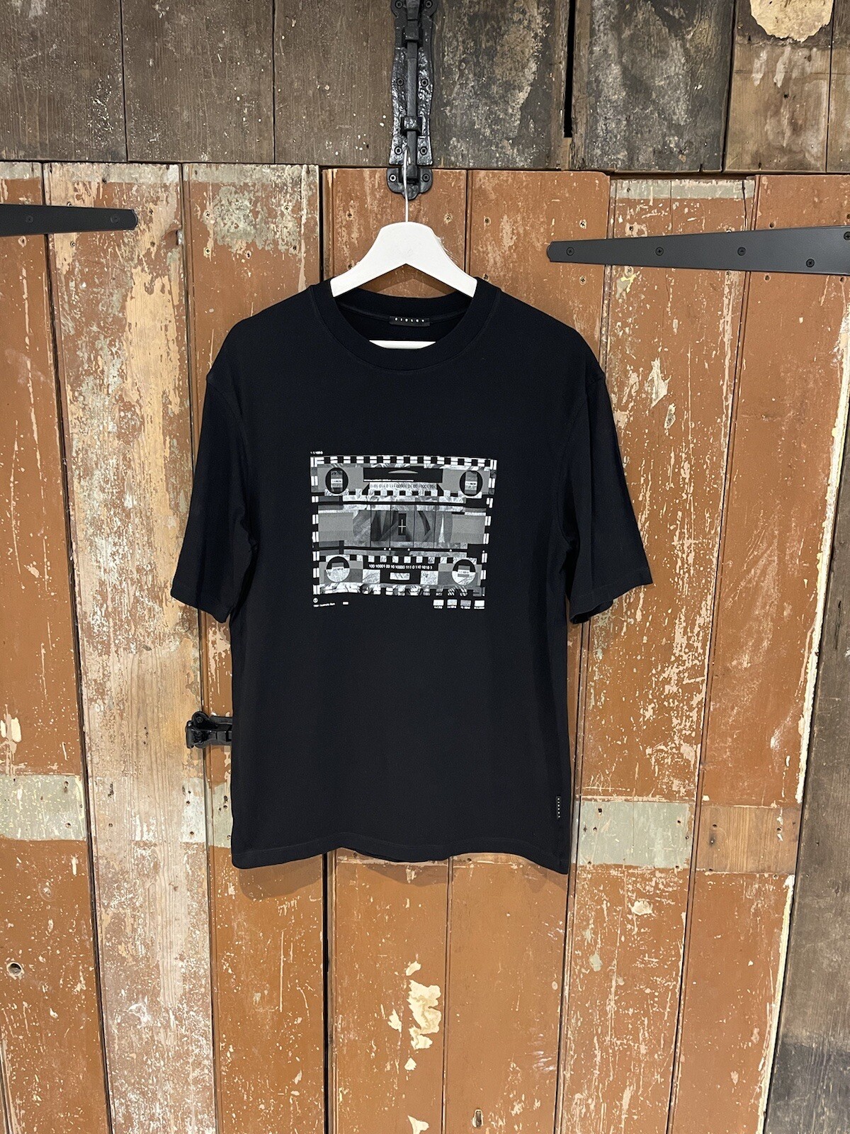 Sisley T-Shirt Top Men's Size Small Cotton Black Crew Neck Short Sleeve gallery