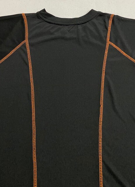 Men OSU Athletic Shirt Tag XL Actual Size L Short Sleeve Crew Black Sheer NEW gallery