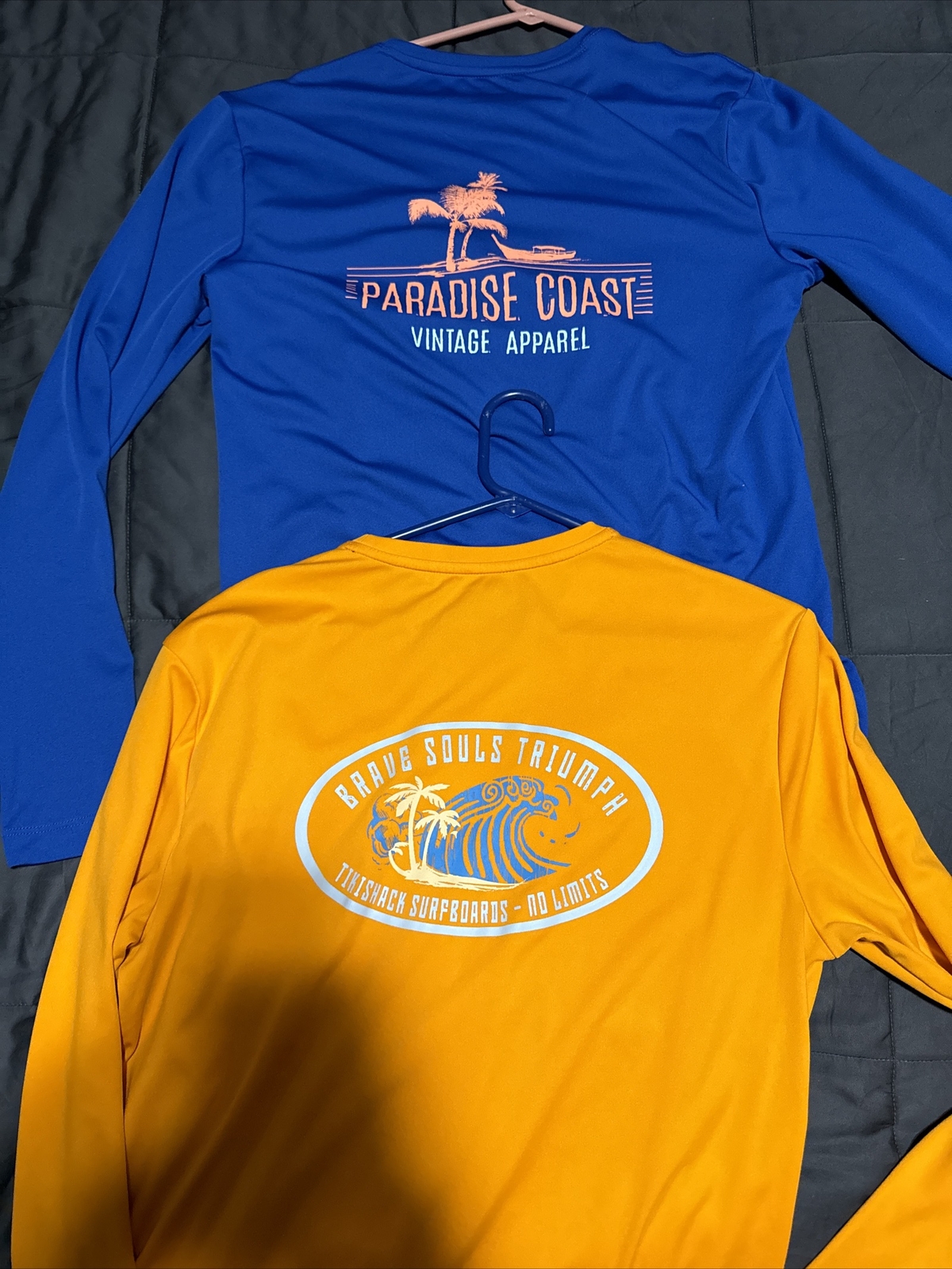 ORIGINAL "WEATHERPROOF" VINTAGE Long Sleeve Top. Orange And Blue Size Medium gallery