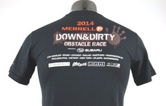 Merrell Select Wick Down & Dirty Obstacle Race 2014 Men’s Active Shirt Sz S
