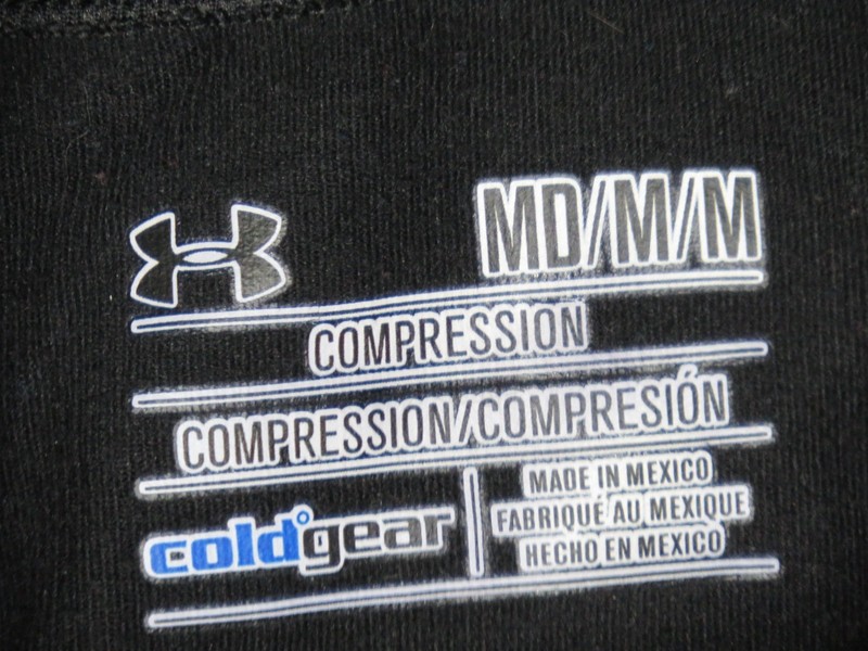 UA UNDER ARMOUR MENS MD BLACK COMPRESSION LS SHIRT UA S COLD GEAR MOCK NECK gallery