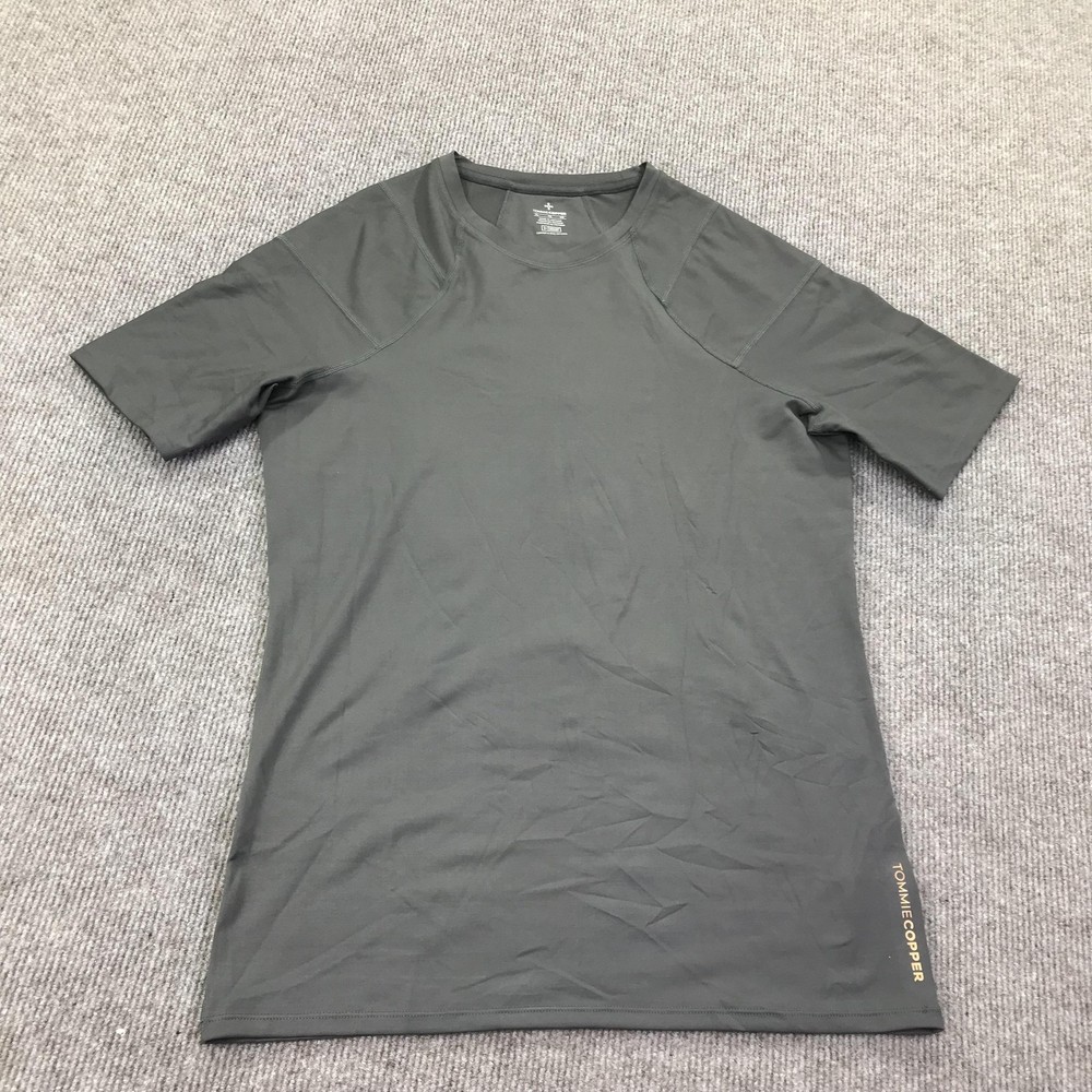 Tommie Copper Shirt Mens XL Gray Shoulder Support Compression Copper Znergy