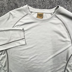 Scandia Woods Shirt Mens XL Gray Long Sleeve Performance Lightweight Activewear