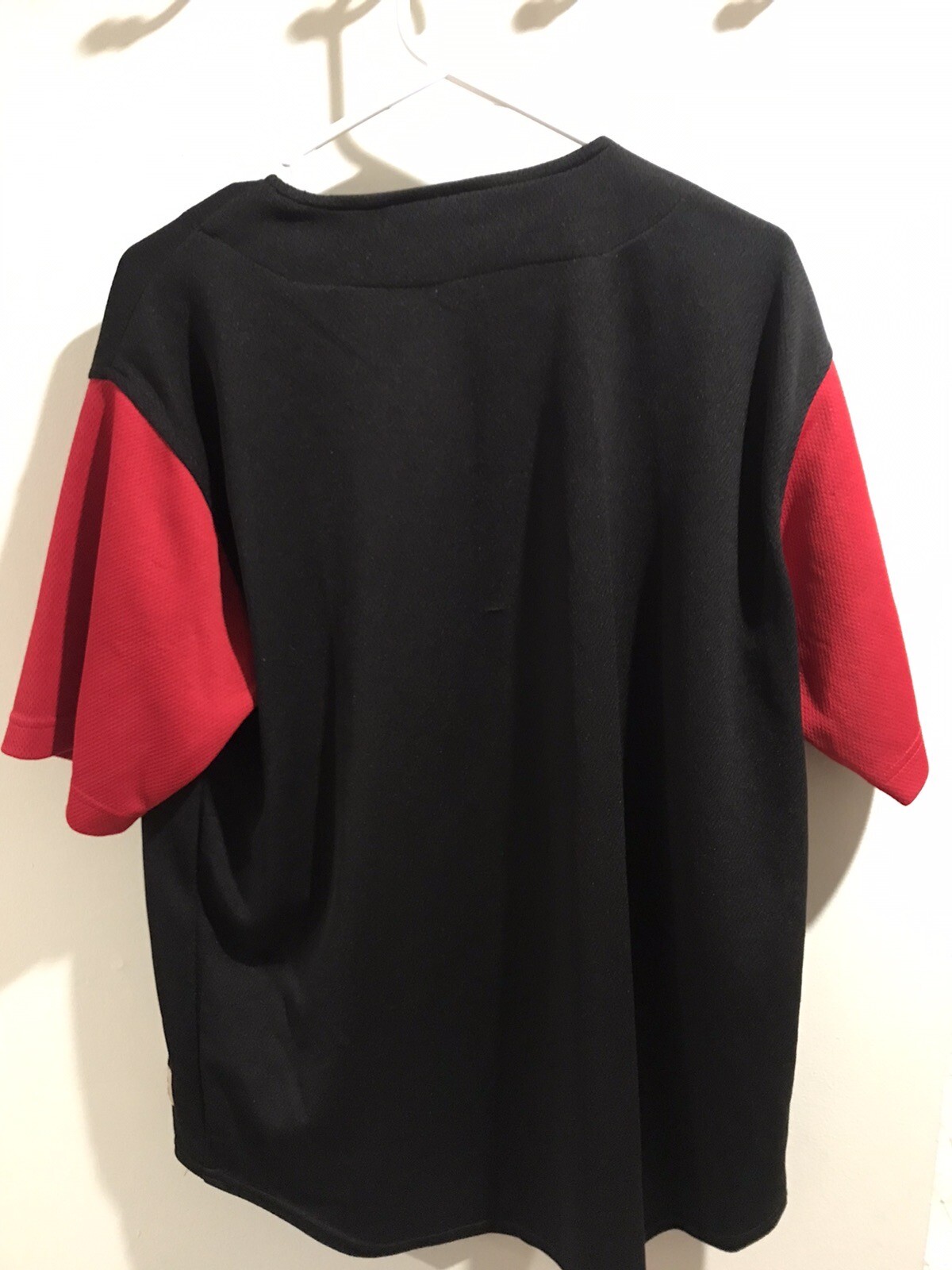 Vintage Big Dogs Baseball Jersey Medium Red Black Retro 1983 Authentic Made USA gallery
