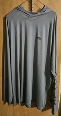 AFTCO American Fishing Tackle Men’s Samurai Sun Protection Hoodie Shirt Gray 2XL