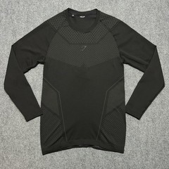Gymshark Onyx V4 Long sleeve Compression Shirt Black Mens Size Medium