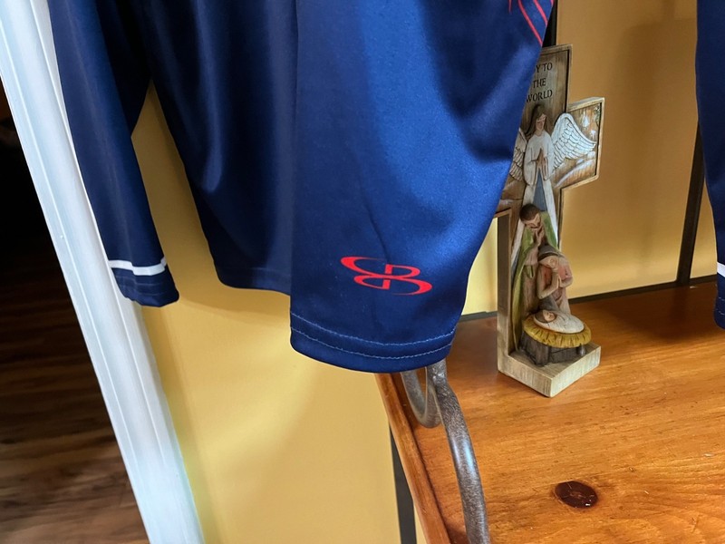 USSSA L/S 1/4 zip Pullover size XL red, white, blue Boombah gallery