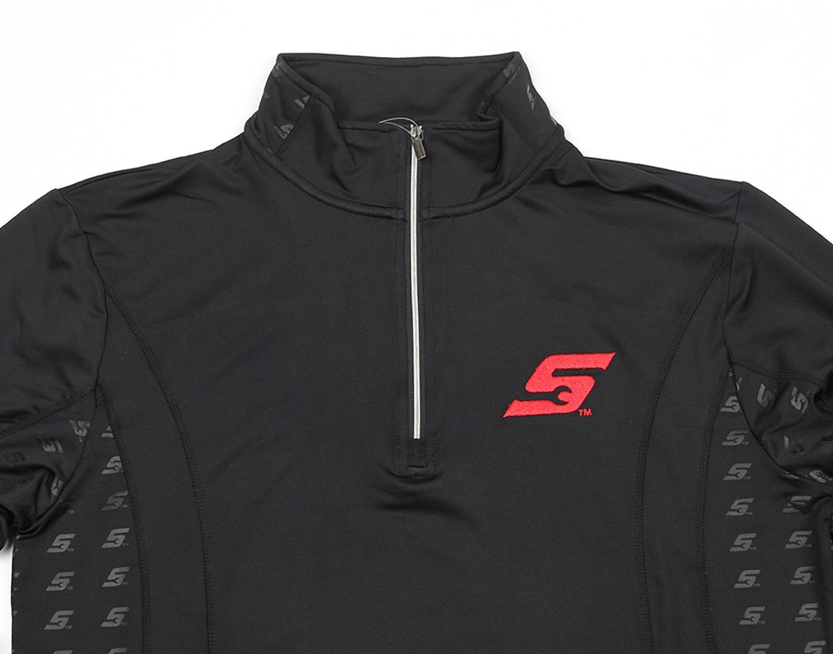 Snap-on Mens Black Quarter Zip Performance Long Sleeve Athletic Fit Size XL gallery