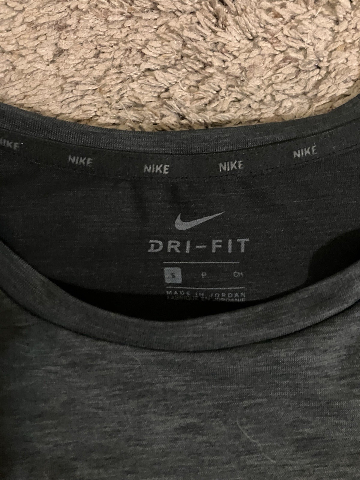 Nike Dri-FIT Men's Black Crew Neck Short Sleeve T-Shirt Athletic Fit S gallery