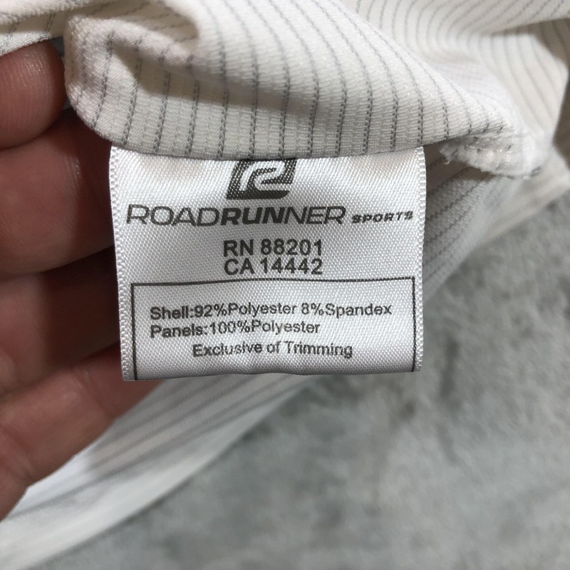 Road Runner Sports Pro Velocity Shirt Mens Large White Blue Running Cycling gallery