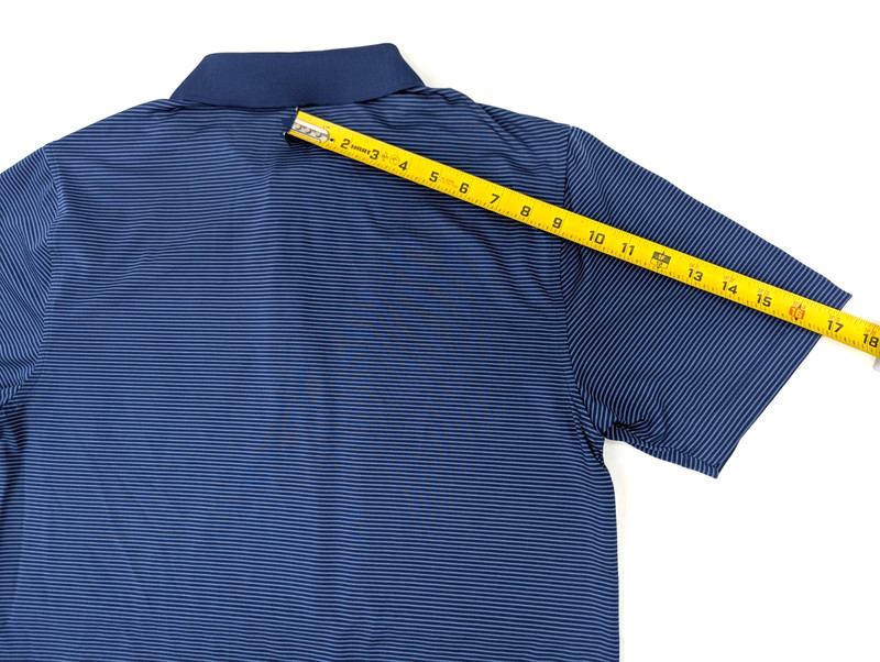 Under Armour Heatgear Loose Blue Striped Polo Shirt Men M Performance Short Slv gallery